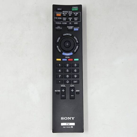 RM-YD040 REMOTE CONTROL SONY TV KDL-55HX855 KDL-22BX320 KDL40HX800 KDL46HX800 - Picture 1 of 4